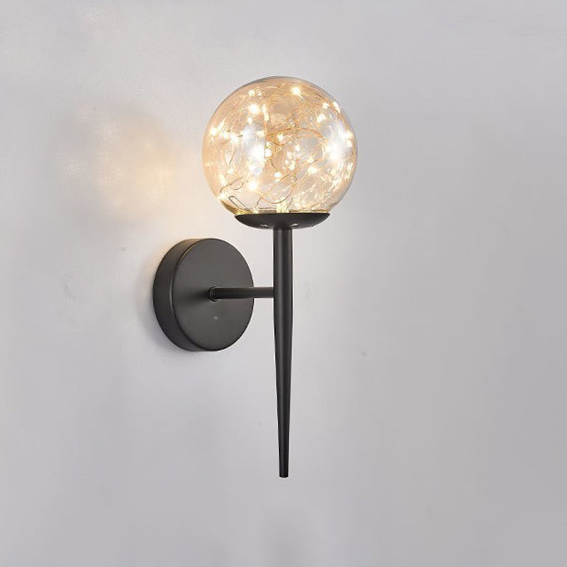 Modern Creative Wall Lamp Glass Bedside Wall Sconce Light for Living Room