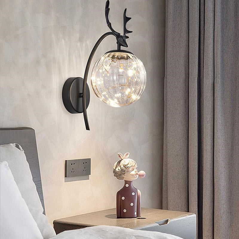 Modern Creative Wall Lamp Glass Bedside Wall Sconce Light for Living Room