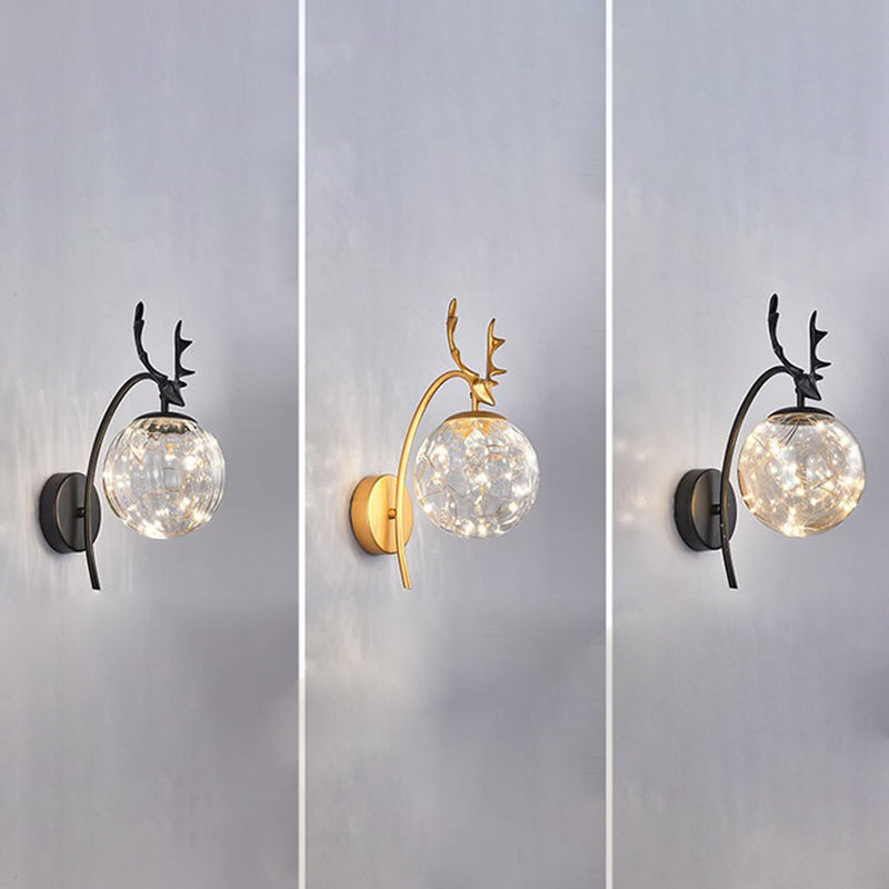 Modern Creative Wall Lamp Glass Bedside Wall Sconce Light for Living Room