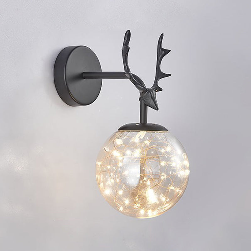Modern Creative Wall Lamp Glass Bedside Wall Sconce Light for Living Room