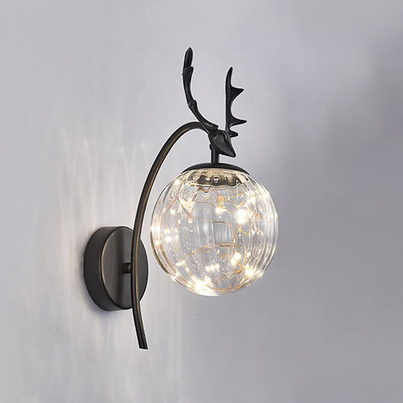 Modern Creative Wall Lamp Glass Bedside Wall Sconce Light for Living Room