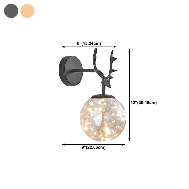 Modern Creative Wall Lamp Glass Bedside Wall Sconce Light for Living Room