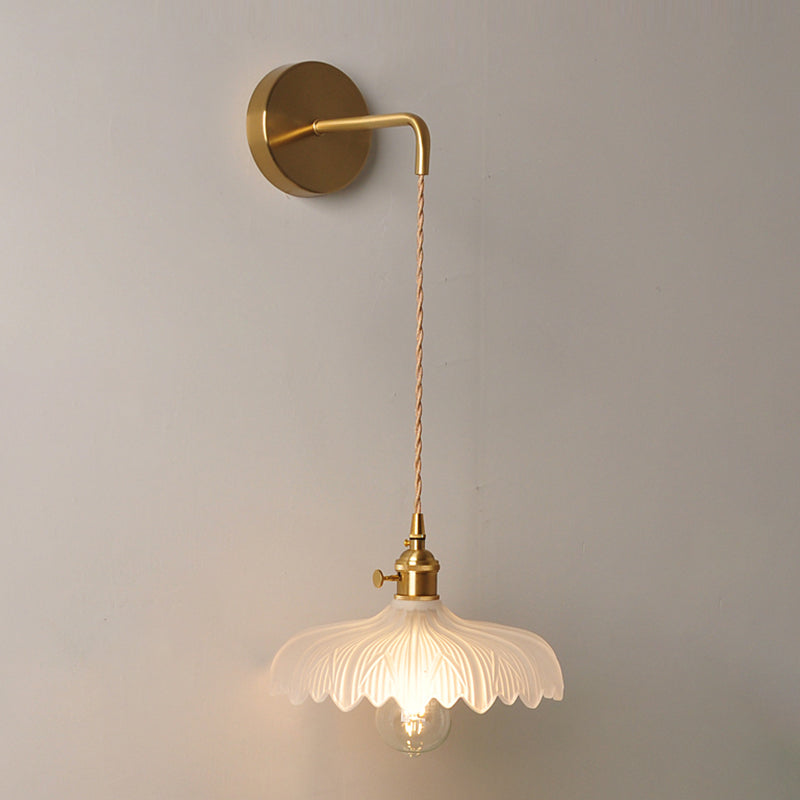 Modern Simple Wall Mounted Lamp Glass Wall Sconce for Living Room