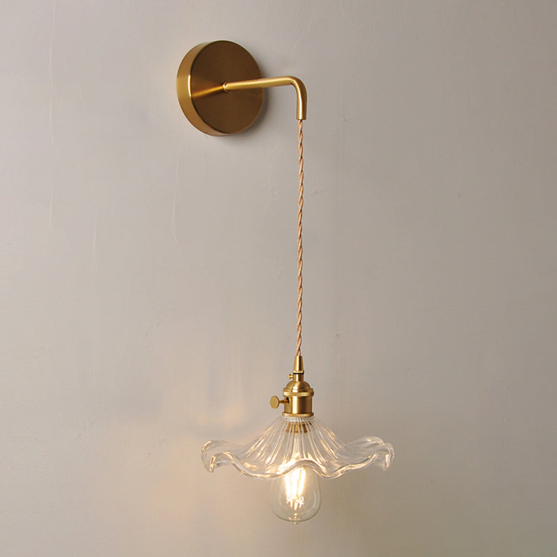 Modern Simple Wall Mounted Lamp Glass Wall Sconce for Living Room