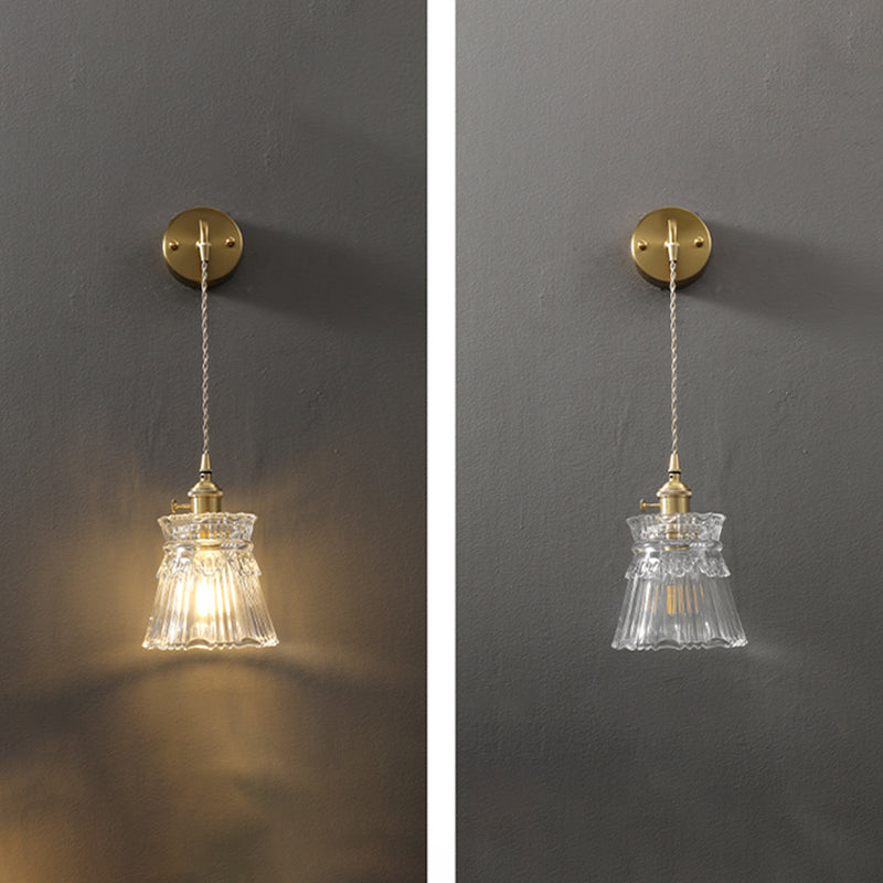 Modern Simple Wall Mounted Lamp Glass Wall Sconce for Living Room