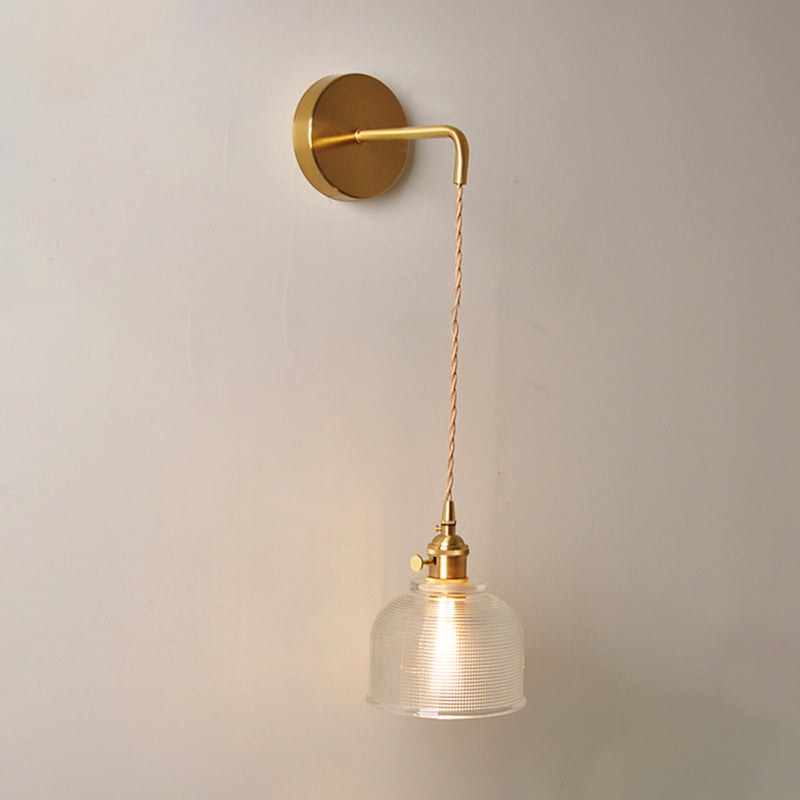 Modern Simple Wall Mounted Lamp Glass Wall Sconce for Living Room