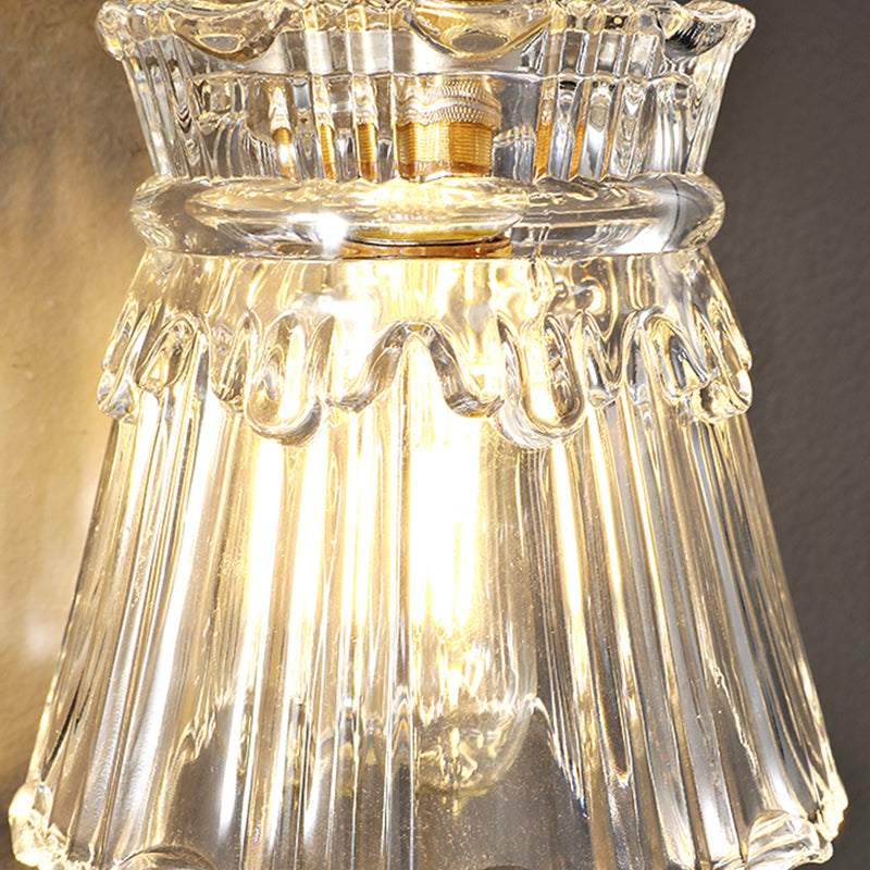 Modern Simple Wall Mounted Lamp Glass Wall Sconce for Living Room