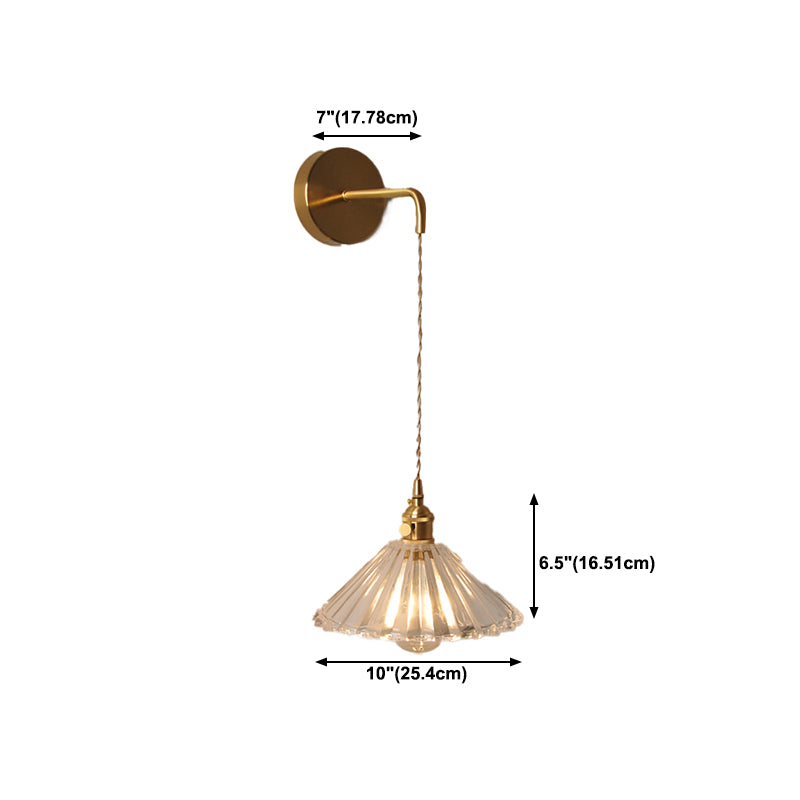 Modern Simple Wall Mounted Lamp Glass Wall Sconce for Living Room