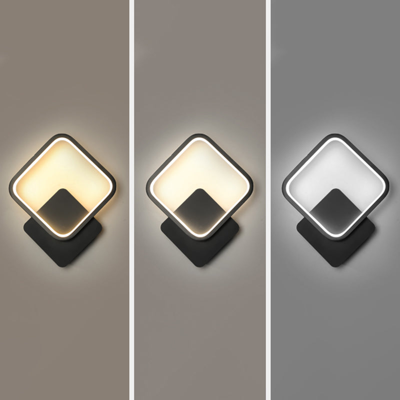 Linear Shape Metal Wall Light Modern Style Single Light Wall Mount Lighting