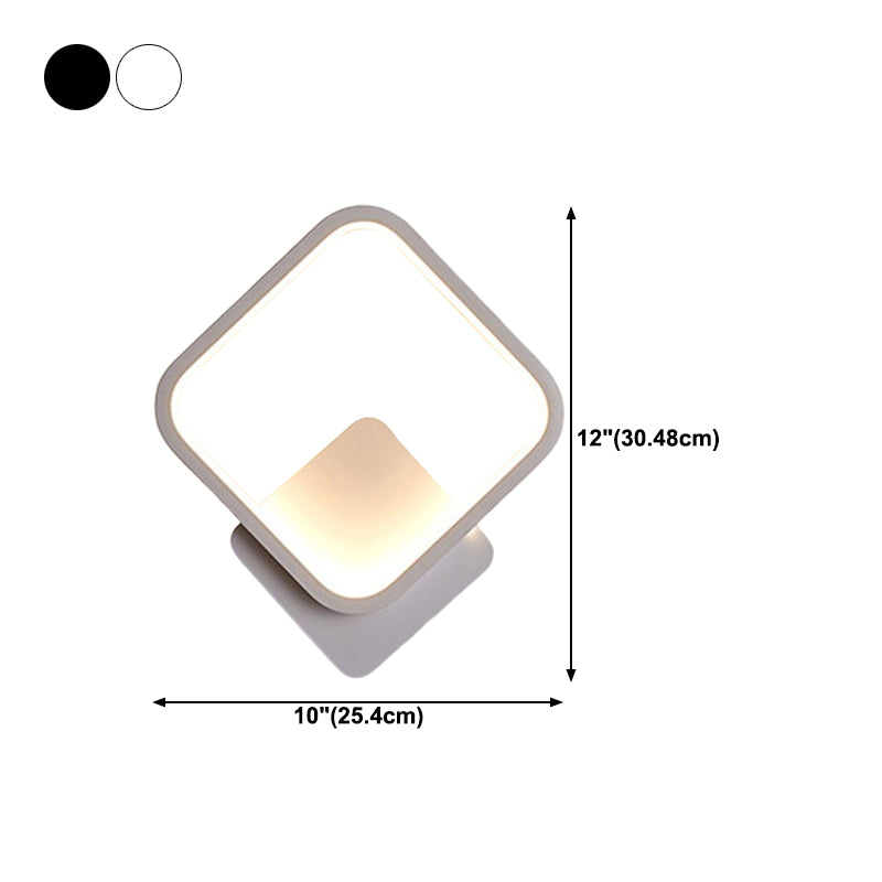 Linear Shape Metal Wall Light Modern Style Single Light Wall Mount Lighting