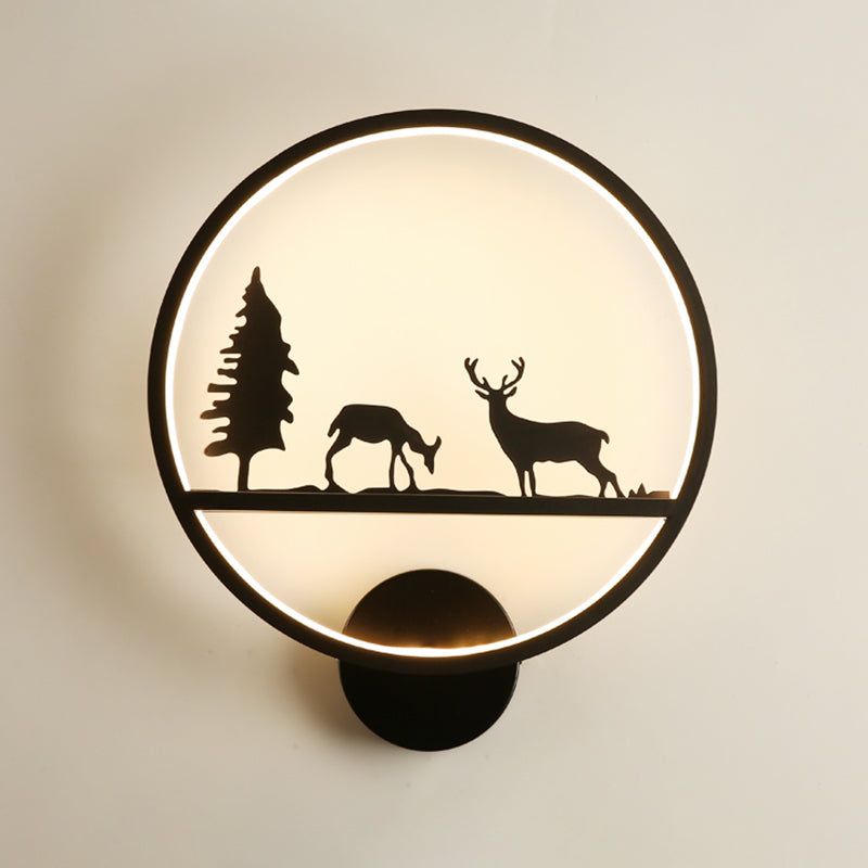 Unique Shape Metal Wall Light Modern Style Single Light Wall Mount Lighting
