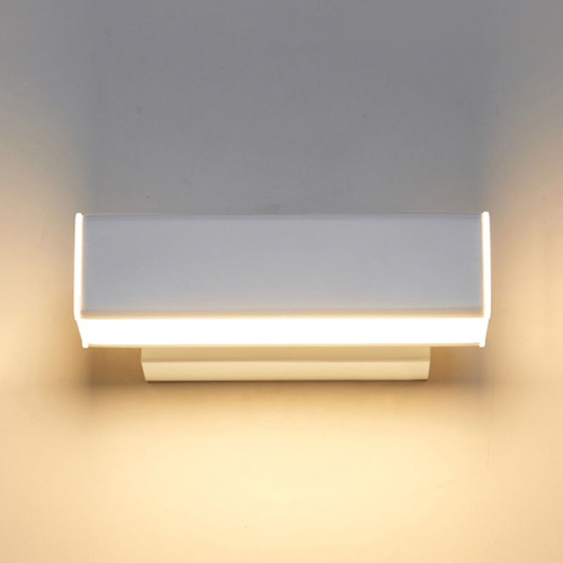 Modern Simple Aluminum Wall Light Rectangle Shape Rotatable Wall Lamp for Bedroom