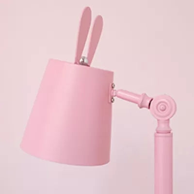 Metal Bunny Desk Light Dormitorio Dormitorio 1 Cabezo Macaron Rotable Estudio Luz