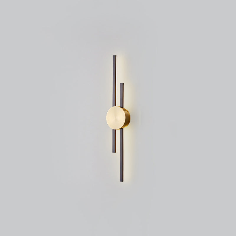 Metal Linear Shape Wall Light Modern Multi Lights Wall Mount Fixtures