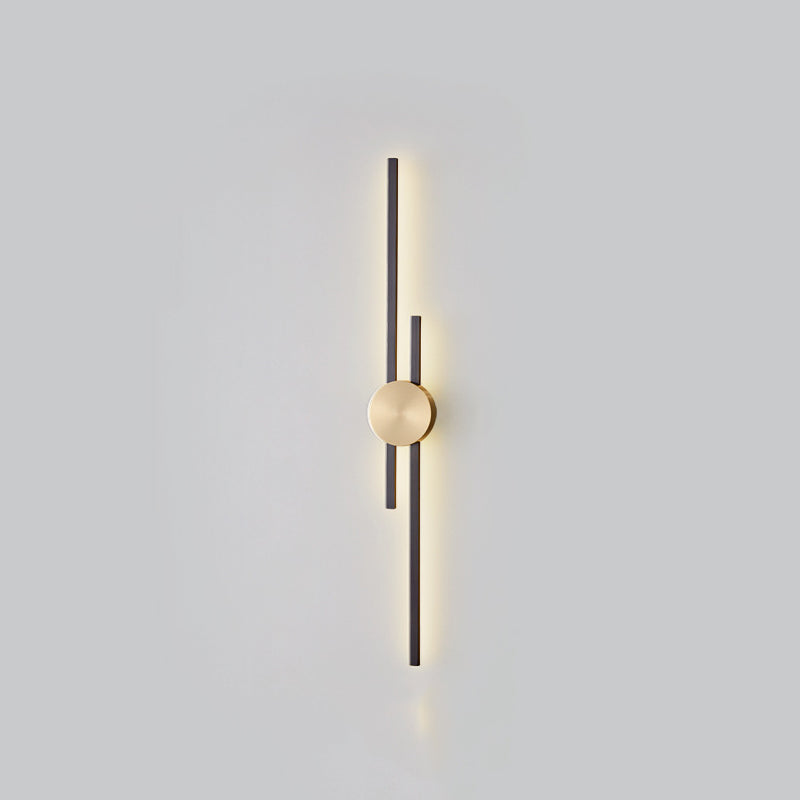 Metal Linear Shape Wall Light Modern Multi Lights Wall Mount Fixtures