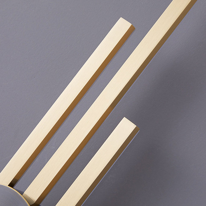 Metal Linear Shape Wall Light Modern Multi Lights Wall Mount Fixtures