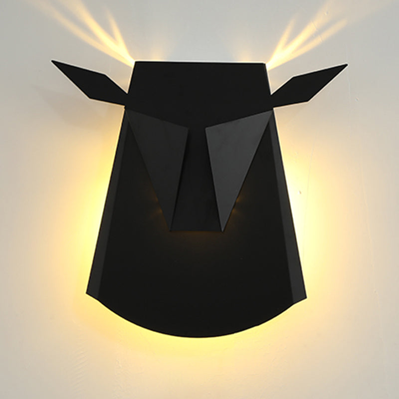 1-Light Geometric Wall Lighting Ideas Modern Style Metal Wall Mounted Light