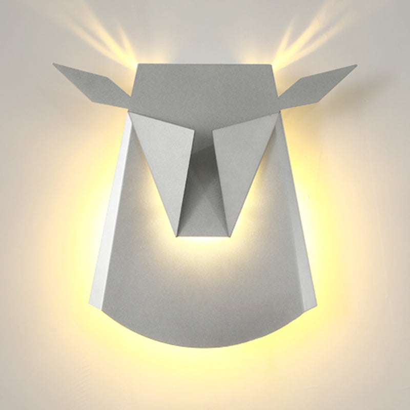 1-Light Geometric Wall Lighting Ideas Modern Style Metal Wall Mounted Light