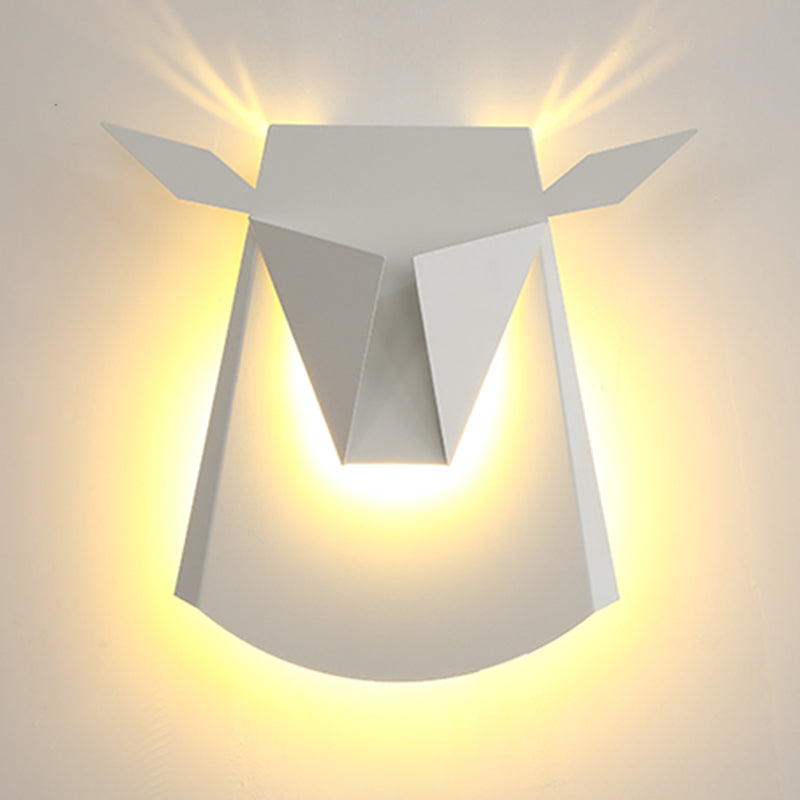 1-Light Geometric Wall Lighting Ideas Modern Style Metal Wall Mounted Light