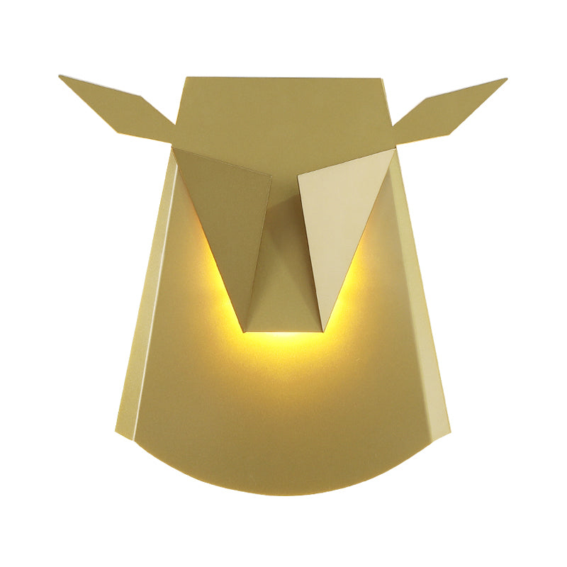 1-Light Geometric Wall Lighting Ideas Modern Style Metal Wall Mounted Light
