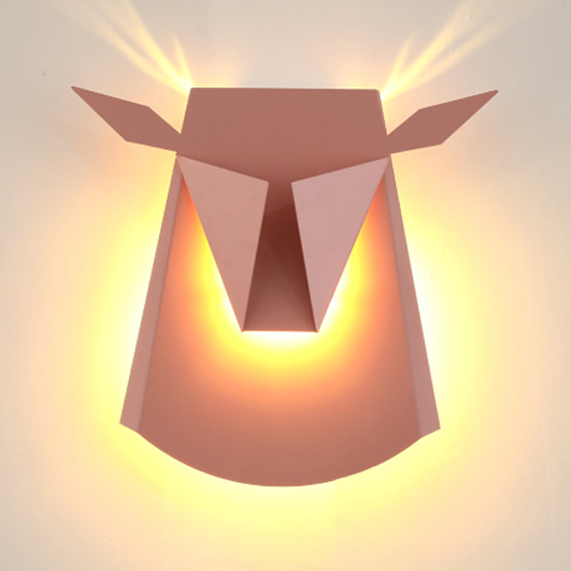 1-Light Geometric Wall Lighting Ideas Modern Style Metal Wall Mounted Light
