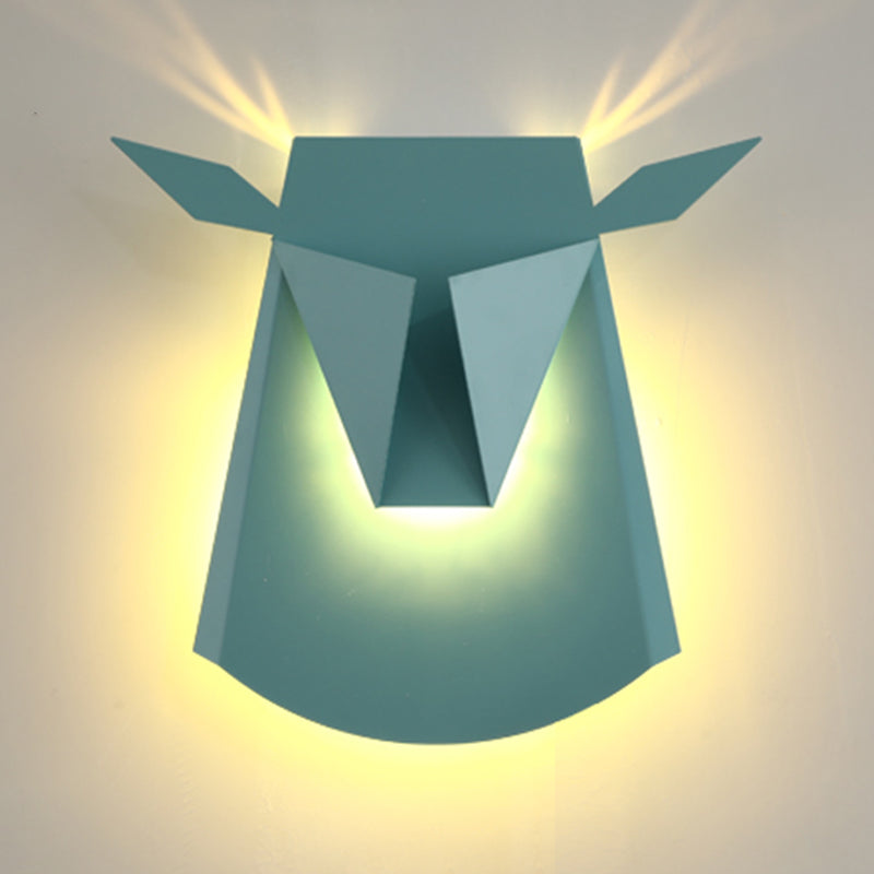 1-Light Geometric Wall Lighting Ideas Modern Style Metal Wall Mounted Light
