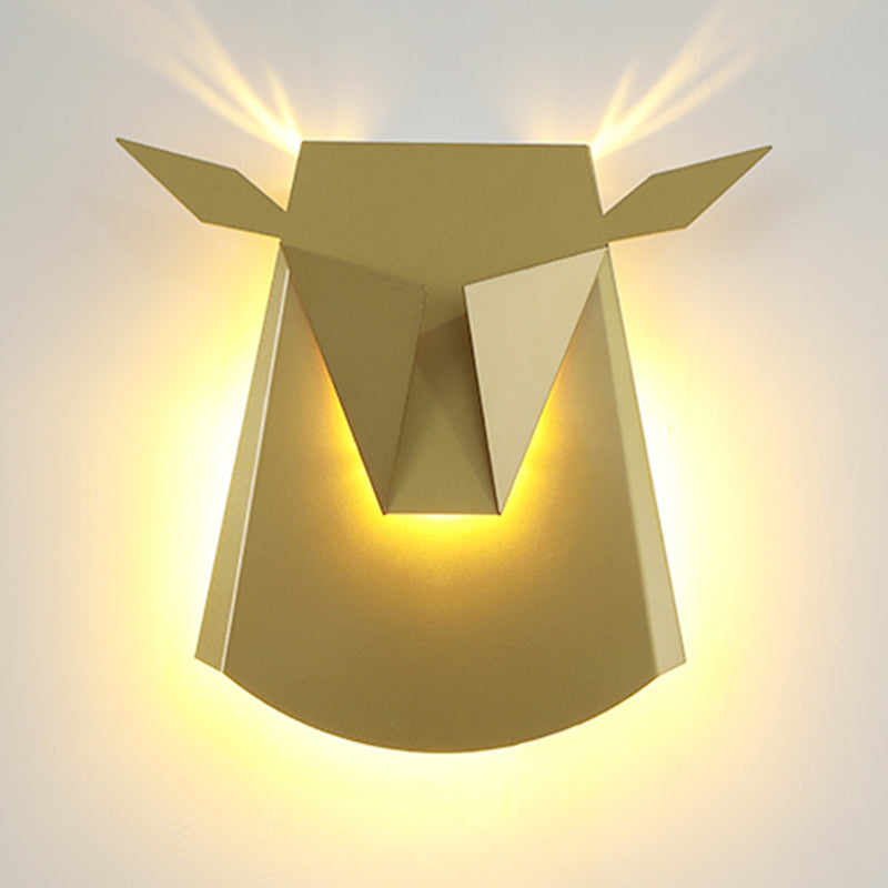1-Light Geometric Wall Lighting Ideas Modern Style Metal Wall Mounted Light