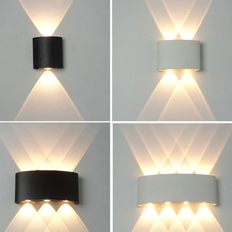 Multi-Light Geometric Wall Lighting Ideas Modern Style Metal Wall Mounted Light
