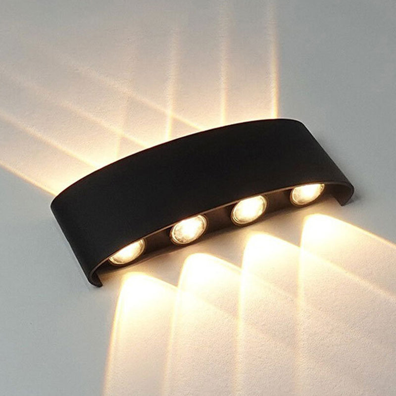 Multi-Light Geometric Wall Lighting Ideas Modern Style Metal Wall Mounted Light