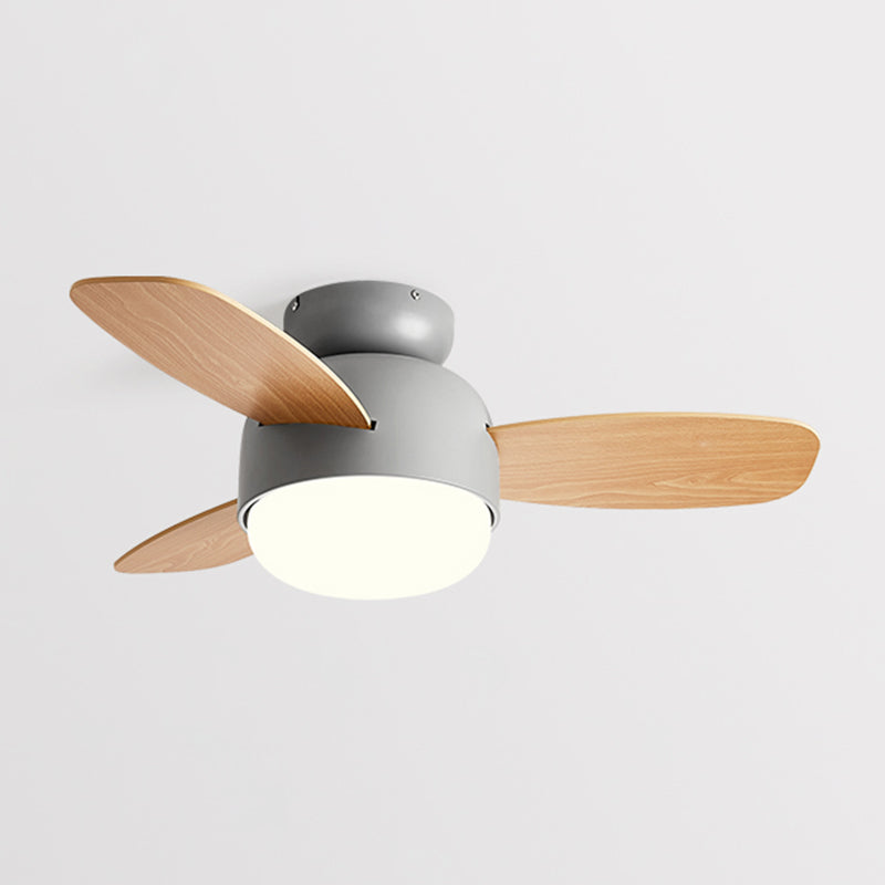 Metal Ceiling Fan Light Modern Style 1 Light Ceiling Fan Lighting for Children's Room