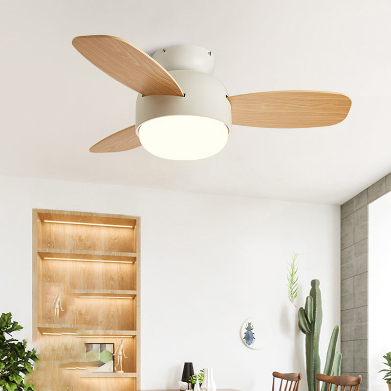 Metal Ceiling Fan Light Modern Style 1 Light Ceiling Fan Lighting for Children's Room