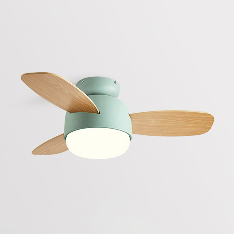 Metal Ceiling Fan Light Modern Style 1 Light Ceiling Fan Lighting for Children's Room