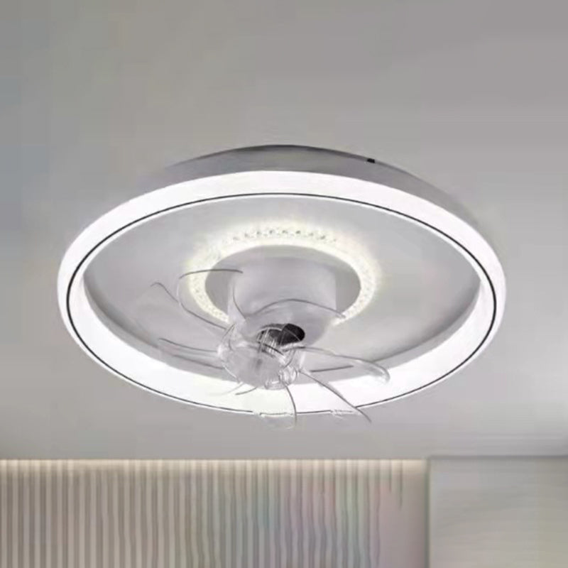 Multi Light Ceiling Fan Light Modern Style Metal Ceiling Fan Light for Living Room