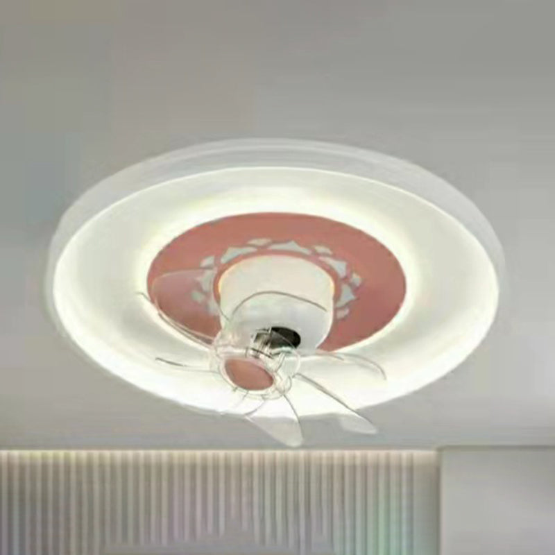 Multi Light Ceiling Fan Light Modern Style Metal Ceiling Fan Light for Living Room