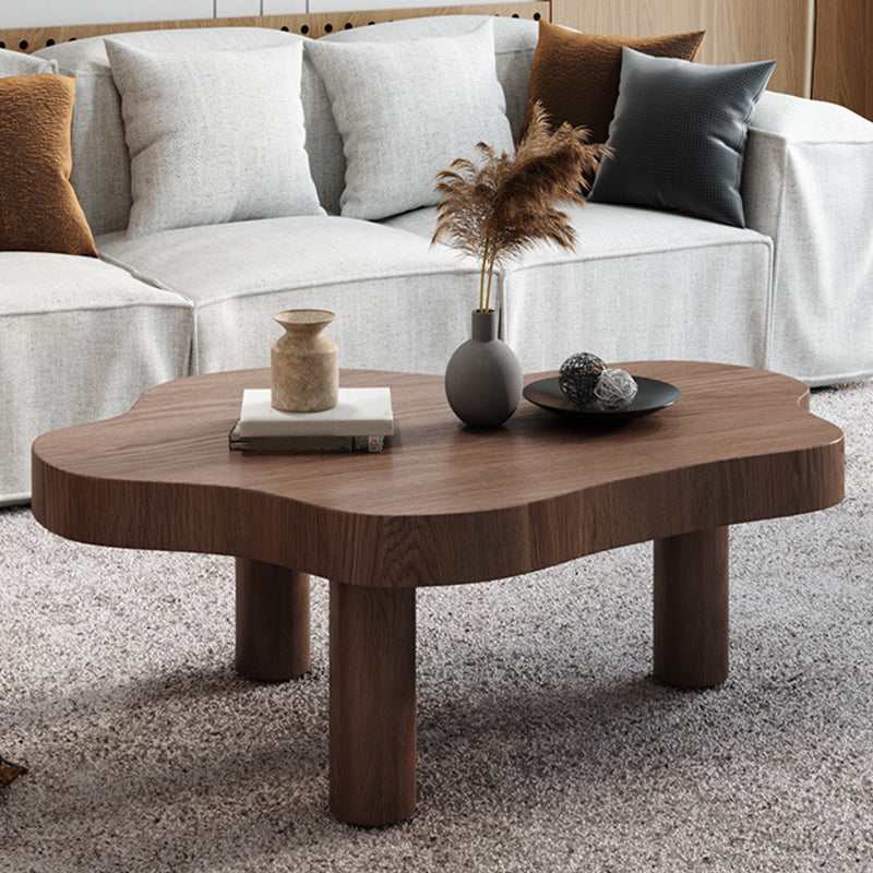 Scandinavian Solid Wood 3 Legs Coffee Cocktail Table - 15.75" H