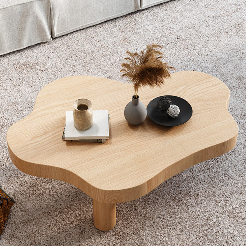 Scandinavian Solid Wood 3 Legs Coffee Cocktail Table - 15.75" H
