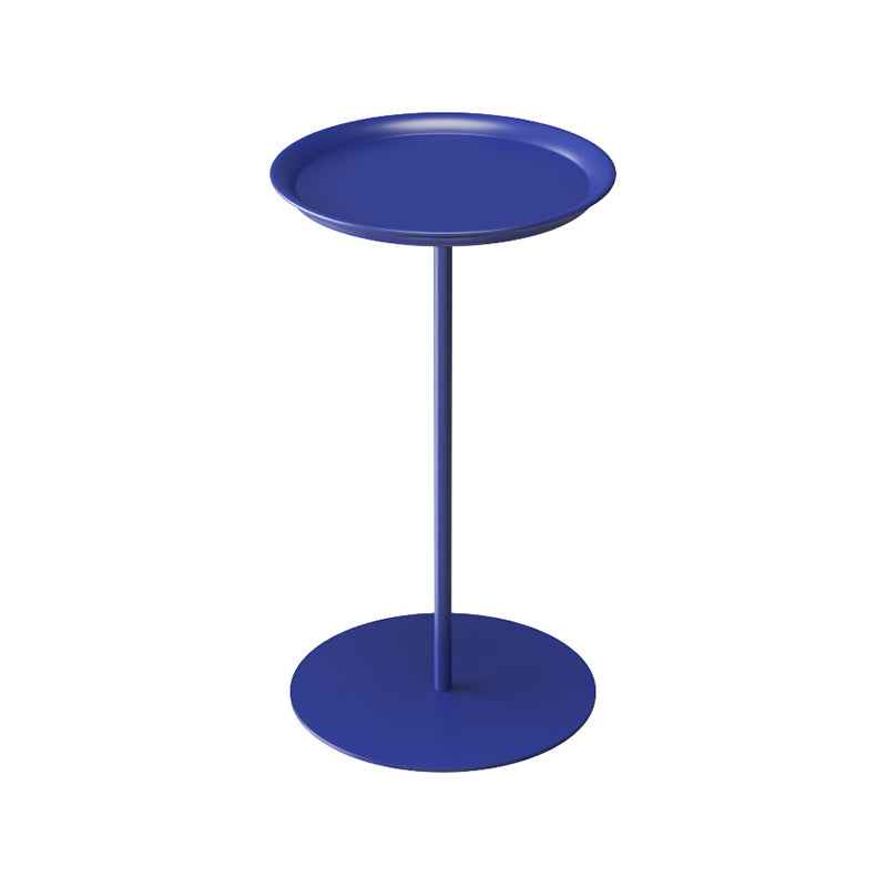 Pedestal Base Design Cocktail Table Multi-color Selection of Iron Circular Coffee Table