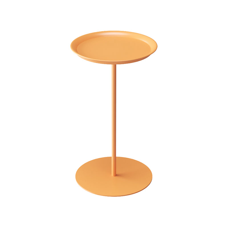 Pedestal Base Design Cocktail Table Multi-color Selection of Iron Circular Coffee Table
