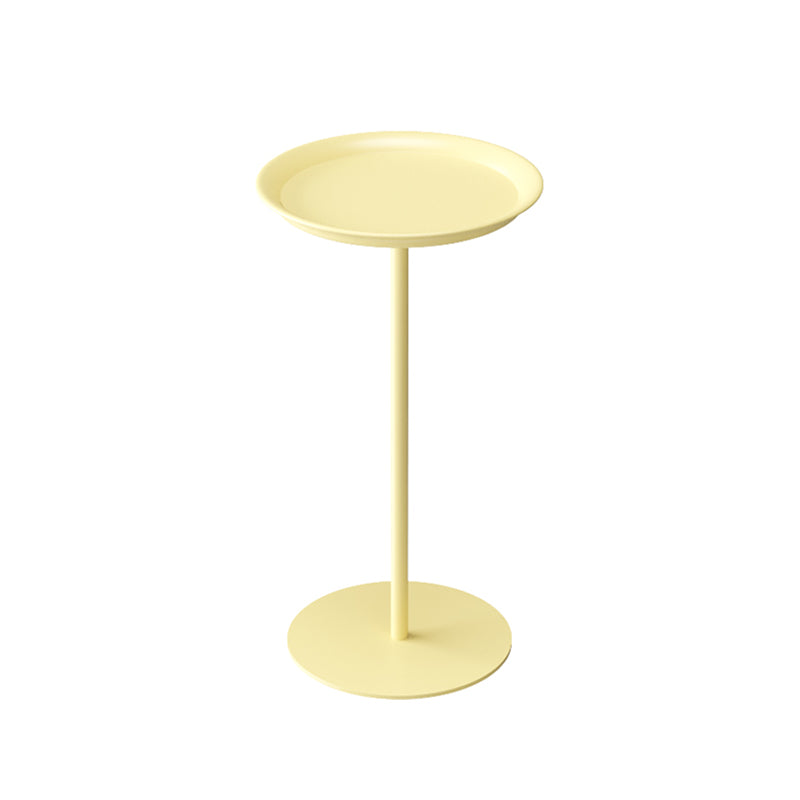 Pedestal Base Design Cocktail Table Multi-color Selection of Iron Circular Coffee Table