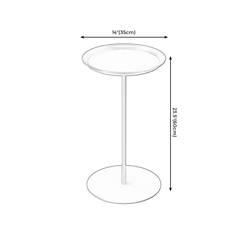 Pedestal Base Design Cocktail Table Multi-color Selection of Iron Circular Coffee Table