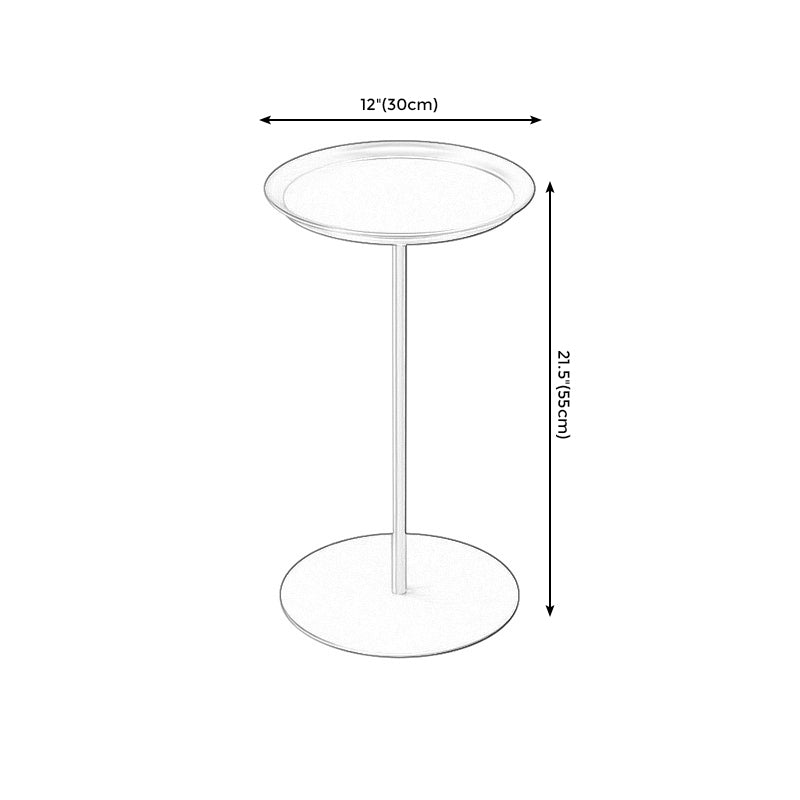 Pedestal Base Design Cocktail Table Multi-color Selection of Iron Circular Coffee Table