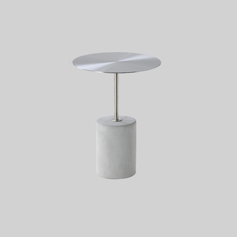 Nordic Style Cocktail Table Stainless Steel Table Round Coffee Table