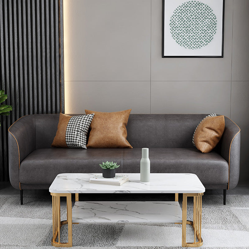 Contemporary Tight Back Sofa with Tuxedo Arms for Living Room