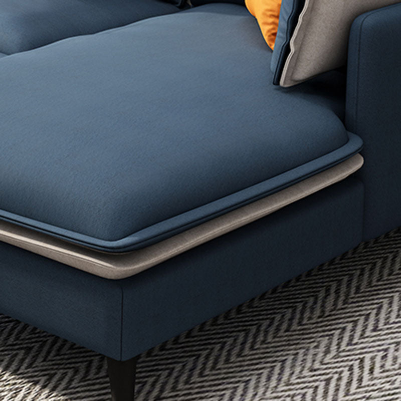 Stationary Stain Resistant Faux Leather 3-seater Pillow Top Arm Settee