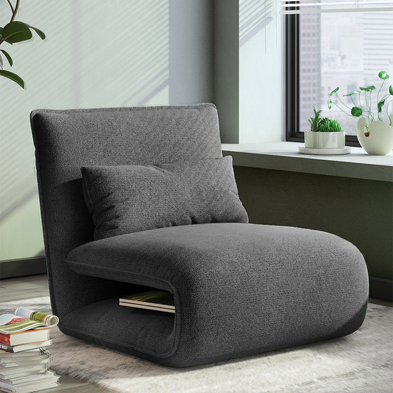 Linen Convertible Chair 25.6"L x 25.6"W x 27.5" H Chair for Living Room