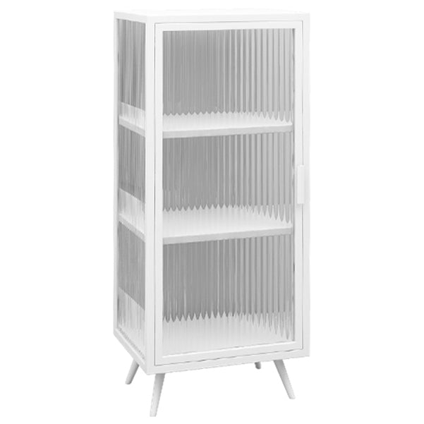 Glass Door Iron Sideboard Modern Server Cabinet with Storage for Kitchen