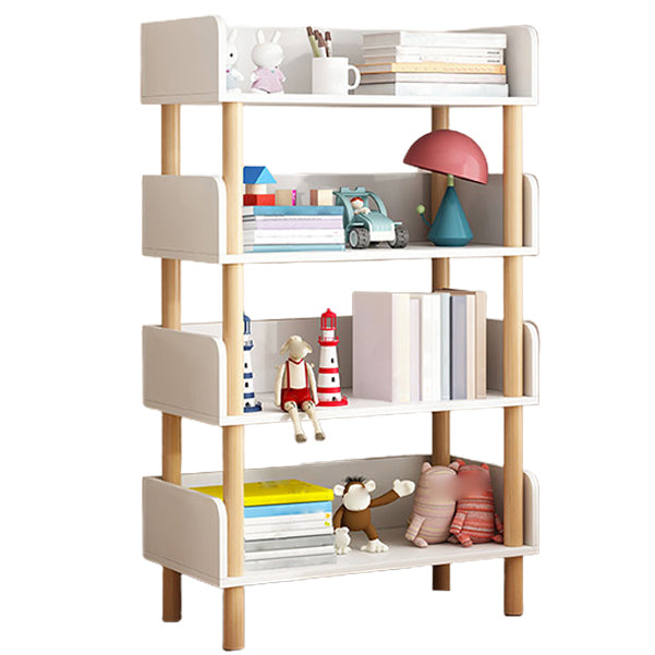 Open Back Modern Style Bookshelf Wood Bookcase for Study Room