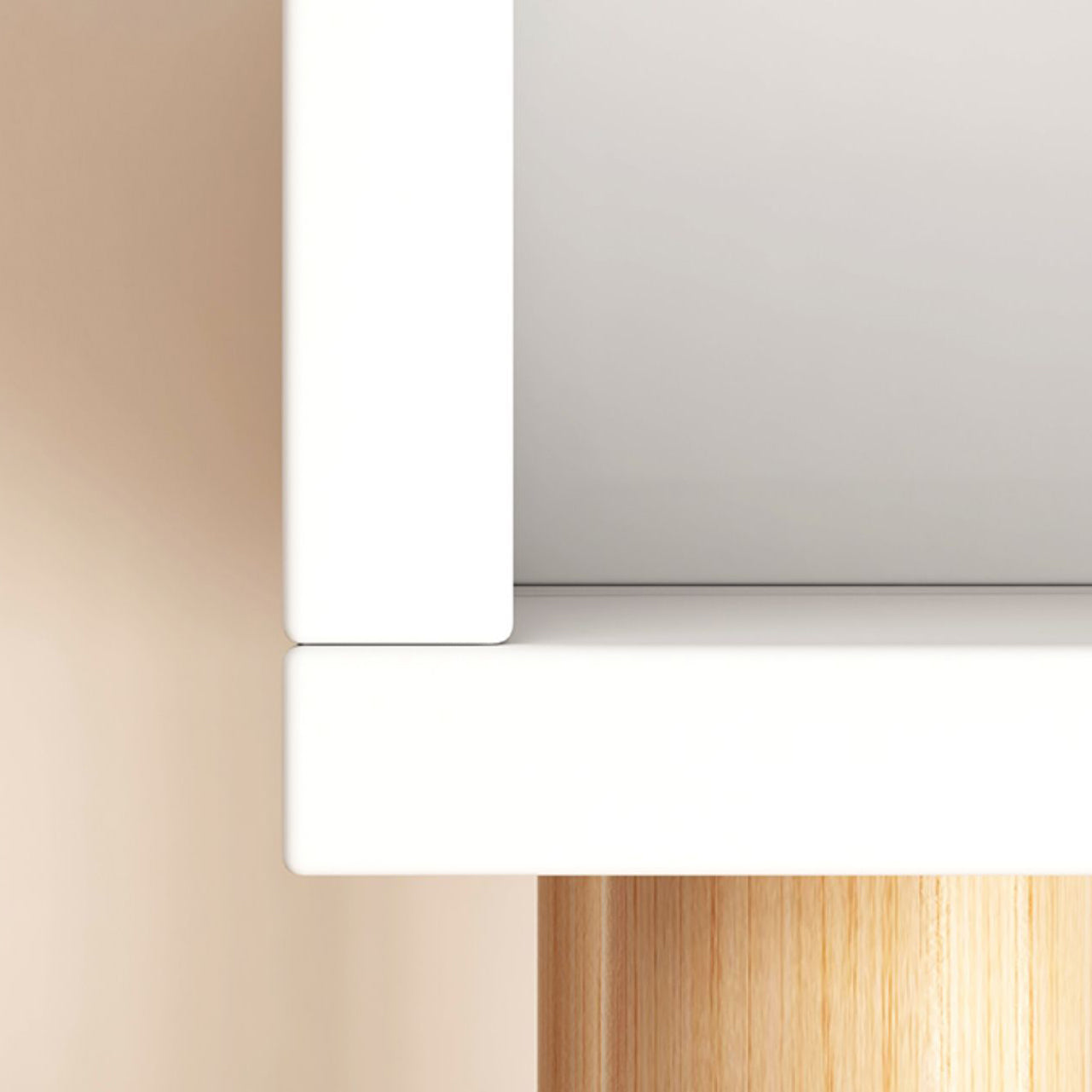 Open Back Modern Style Bookshelf Wood Bookcase for Study Room