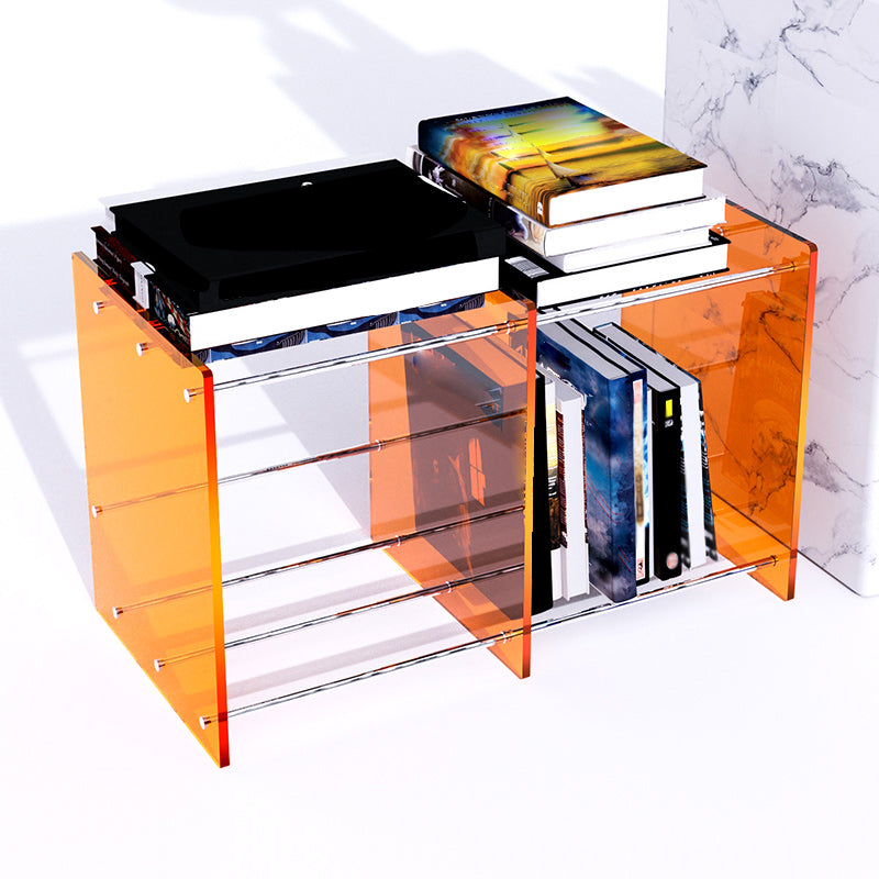 Multiple Colors Modern Style Bookshelf Acrylic Bookcase for Home
