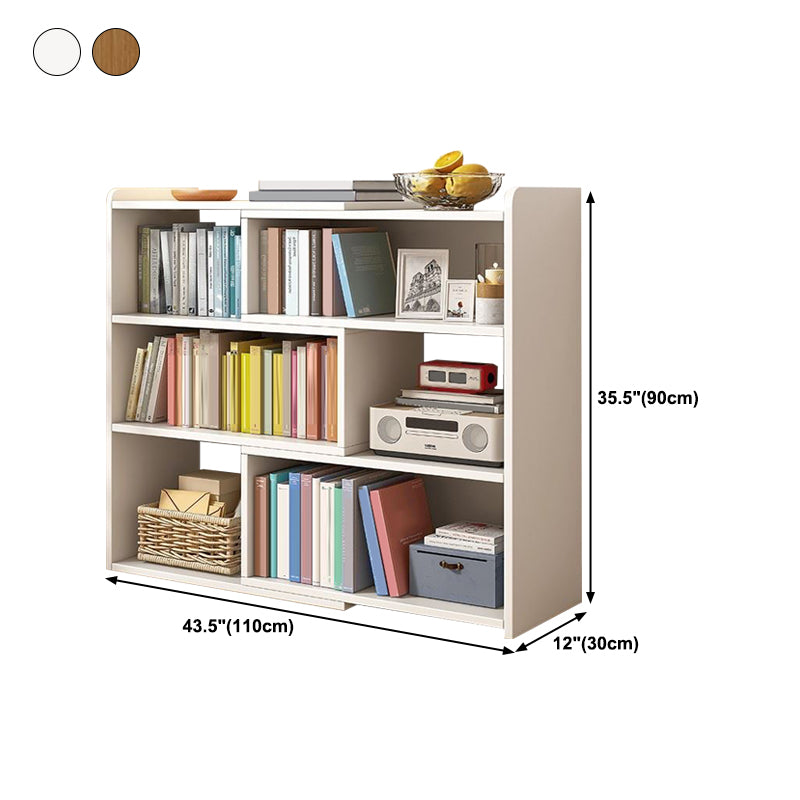 Contemporary Style Bookshelf Open Back Bookcase for Home Office